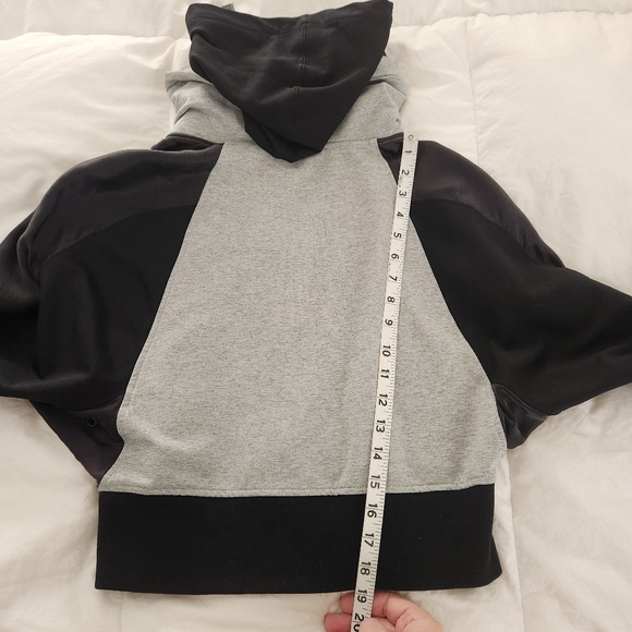 Blanc Noir Hoodie Jacket Size S Black Gray, full zip. Great for travel - Picture 8 of 10